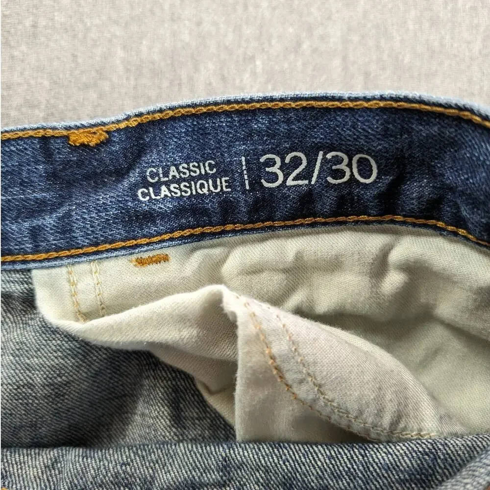 Y2K Tommy Hilfiger Jeans Mens 32 x 30 Blue Denim Straight Leg Preppy Office Work